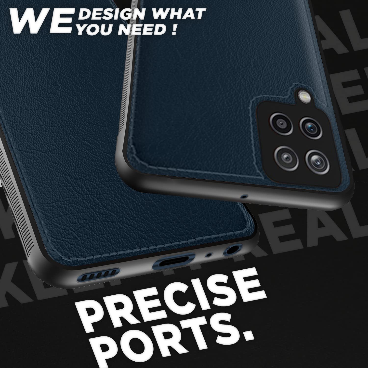 Pikkme blue Leather back cover for Samsung M32 Prime/M32 4G – photo 4
