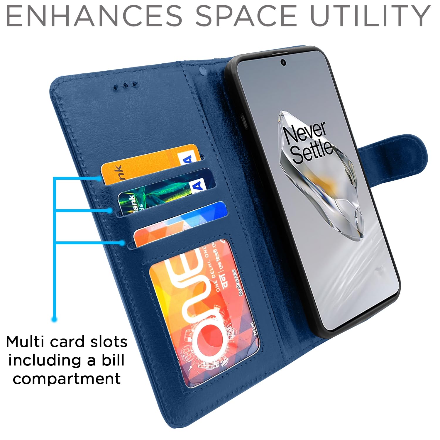 Blue flip case for OnePlus 12 5G – Pikkme – photo 5