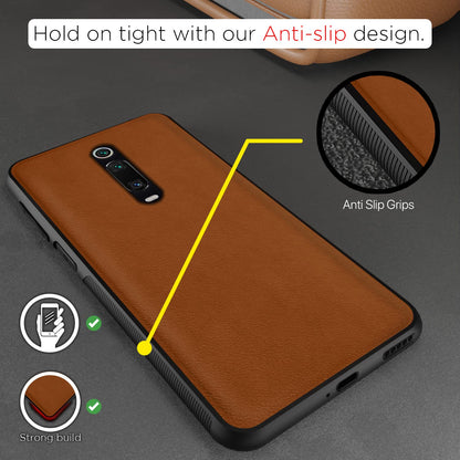 Redmi K20/K20 Pro Leather mobile cover in camel by Pikkme – photo 2
