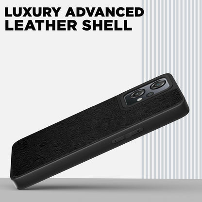 Pikkme OnePlus Nord CE 2 Lite 5G Indian Leather Back Cover (Black)