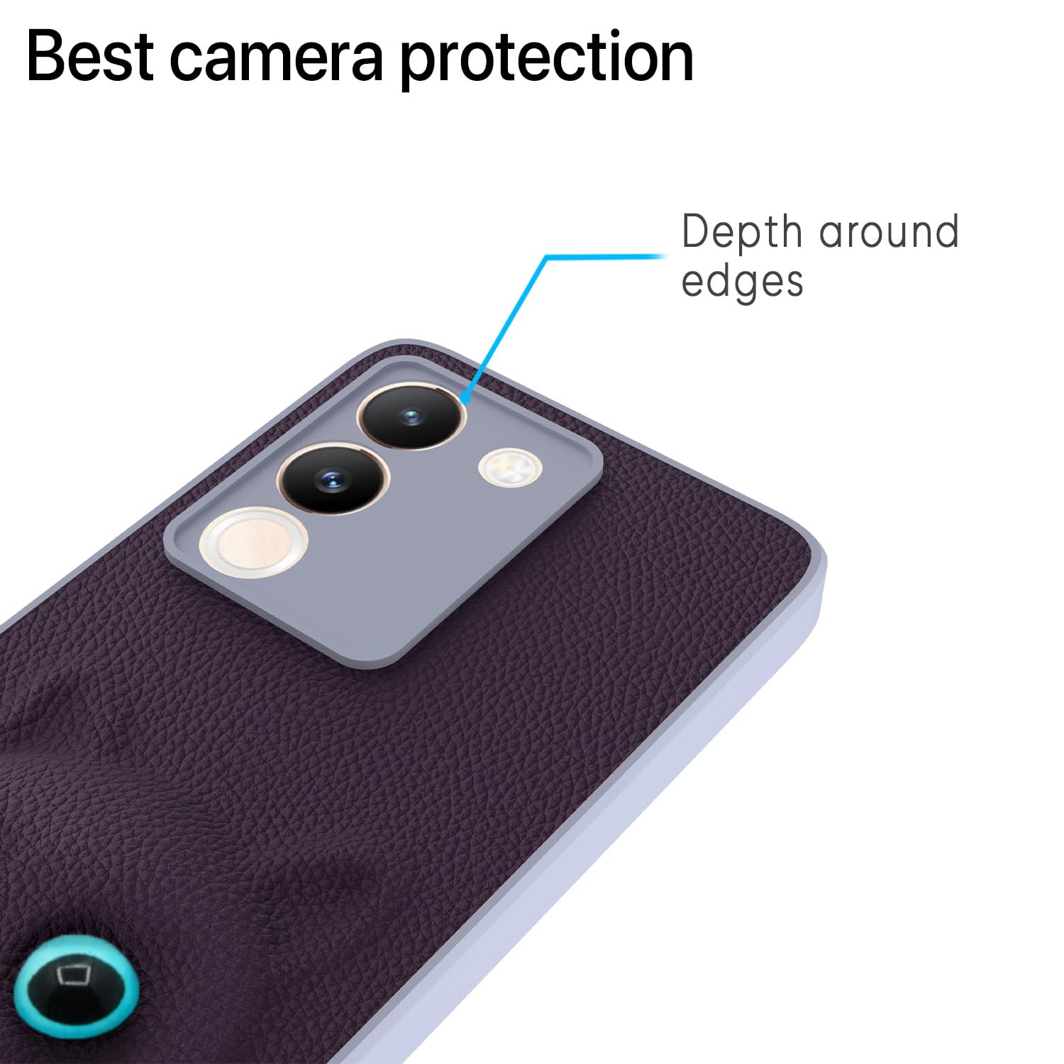 Pikkme Vivo Y200 5G Kitty Back Cover (Purple)