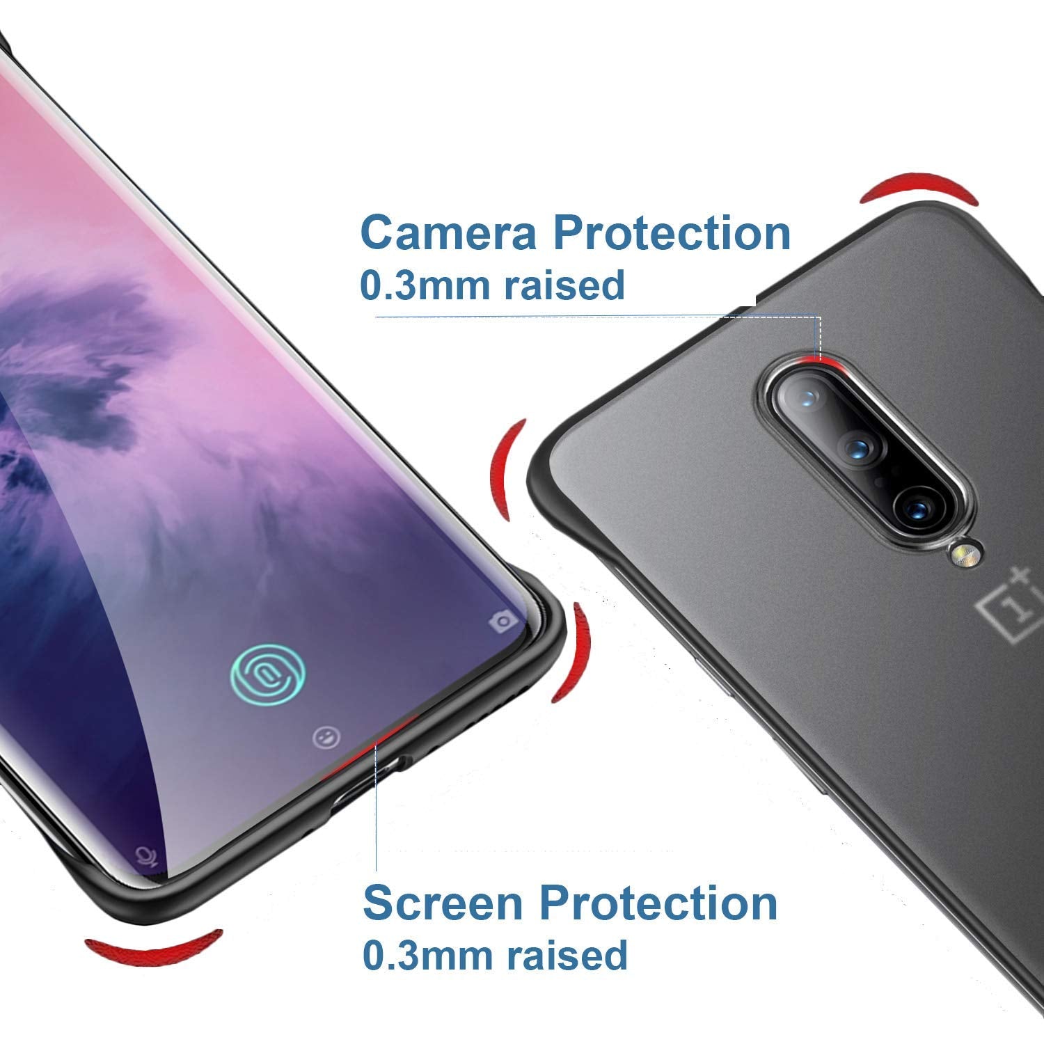 Black mobile back cover for OnePlus 7 Pro – Pikkme – photo 2