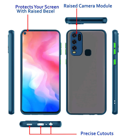 Vivo Y30/Y50 Hybrid back cover in blue by Pikkme – photo 3