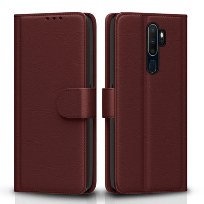 Brown flip cover for Oppo A5 2020/A92020 – Pikkme