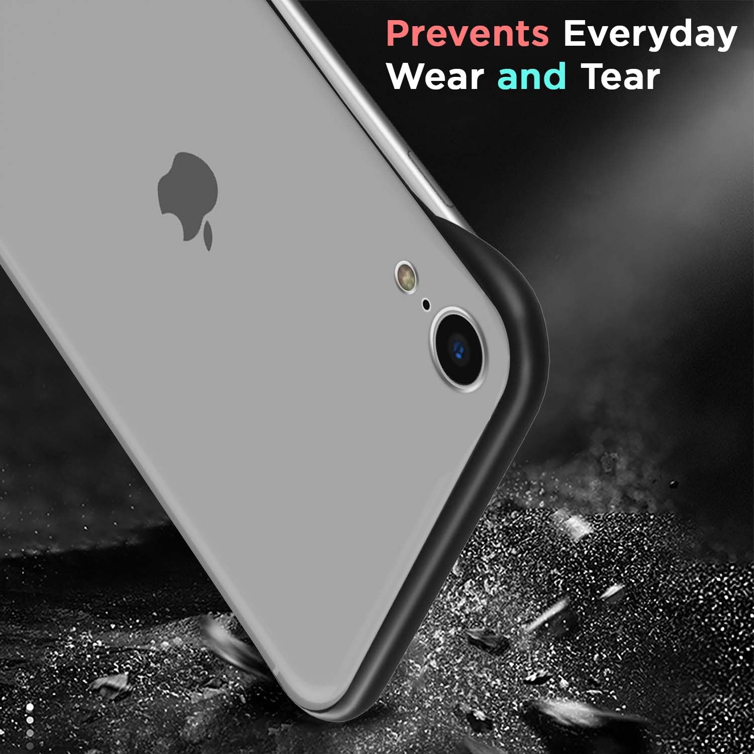 Pikkme iPhone XR  Frameless Back Cover (Black)