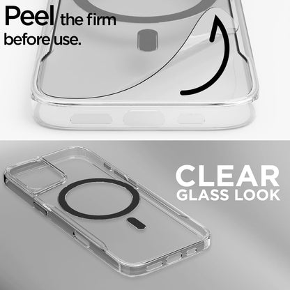 Pikkme iPhone 14 Pro Max Clear Magsafe Back Cover (Transparent)