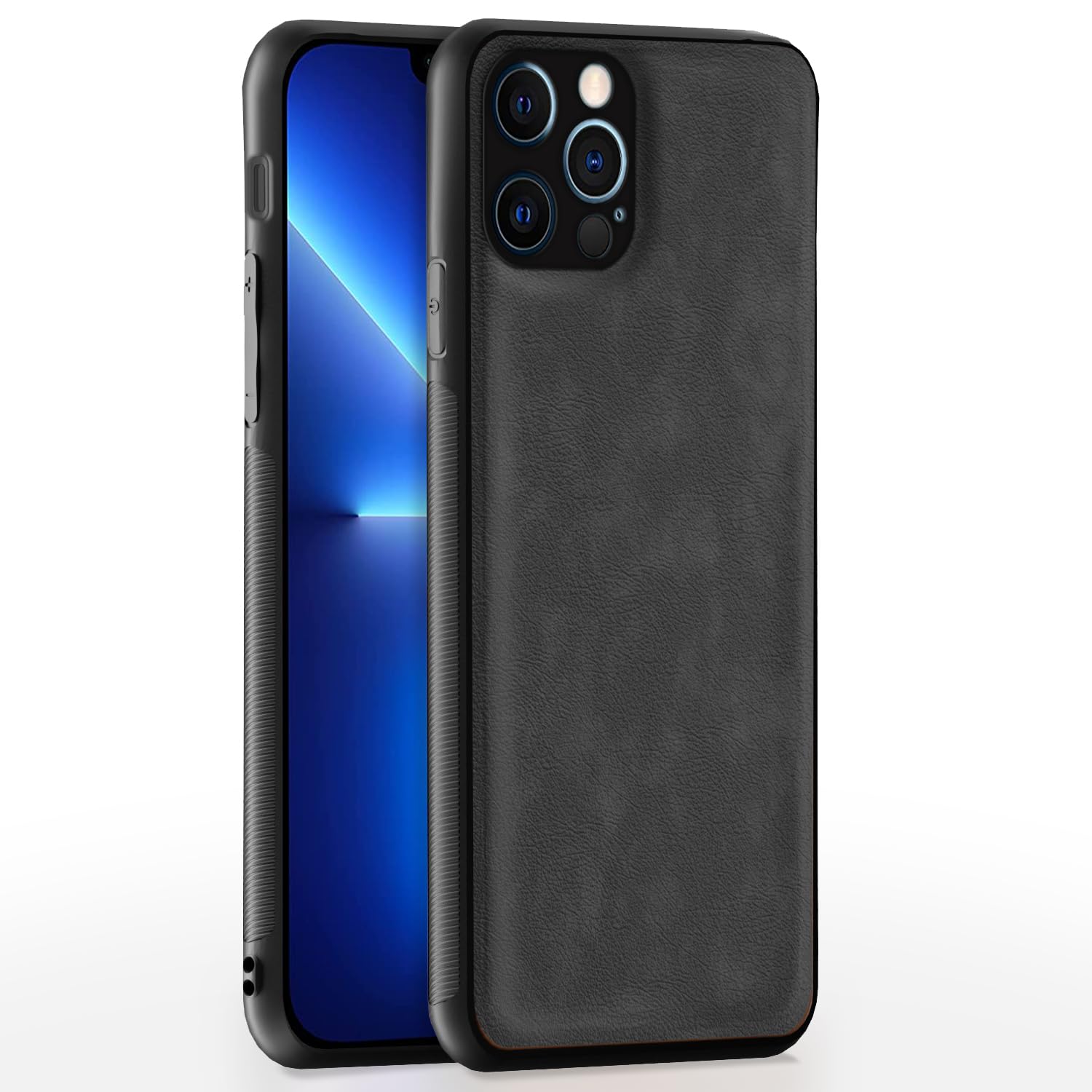 Pikkme iPhone 13 Pro Leather grey back cover