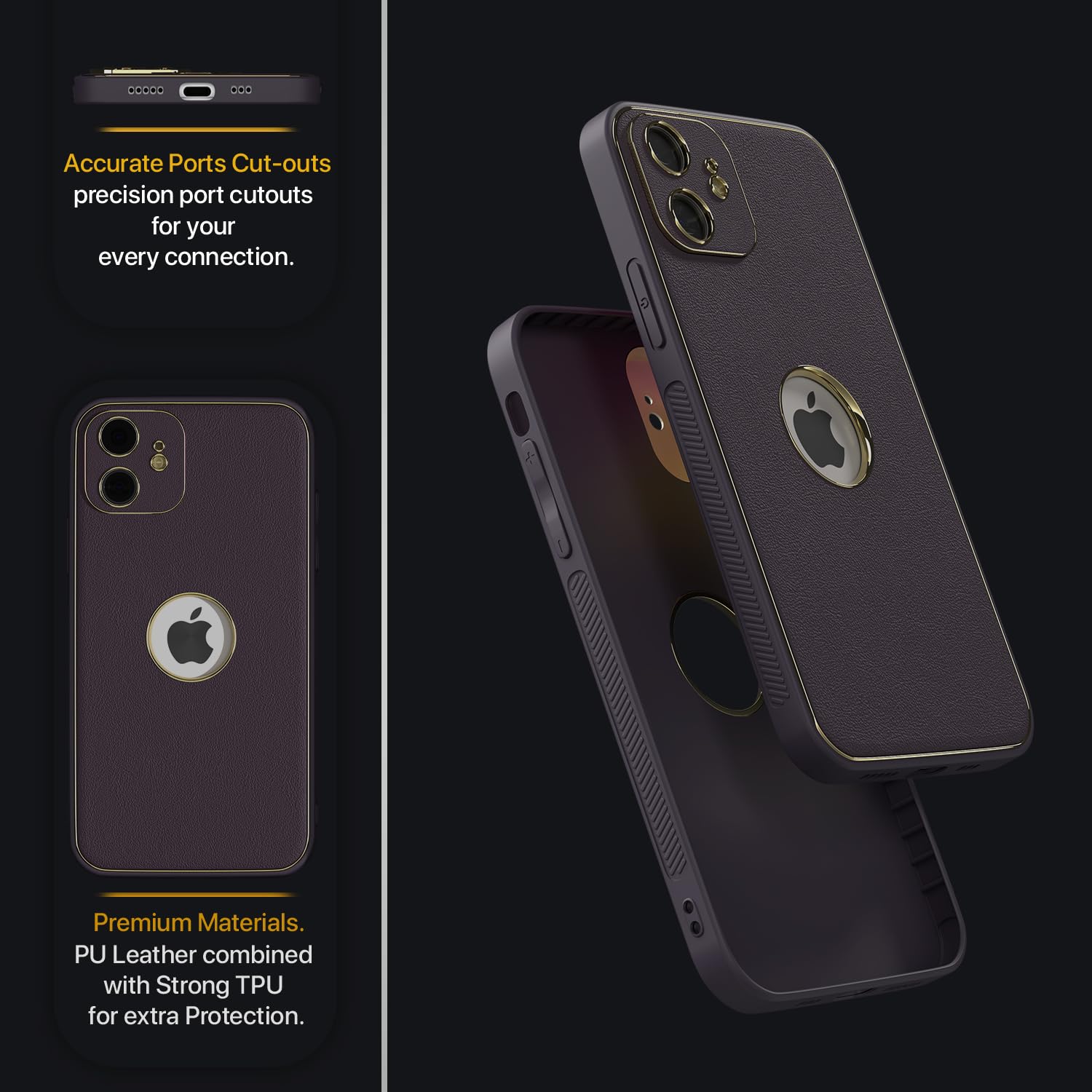 Pikkme iPhone 12 purple mobile back cover – photo 3