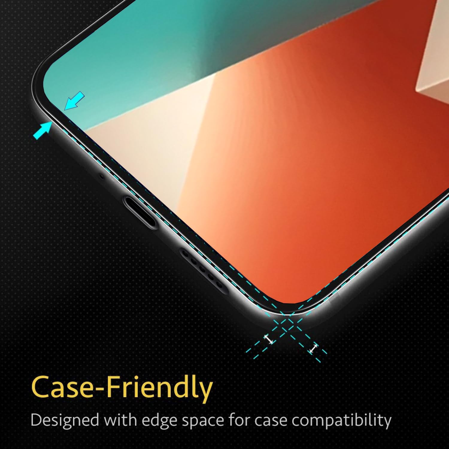Redmi Note 13 5G tempered glass screen guard by Pikkme – photo 3