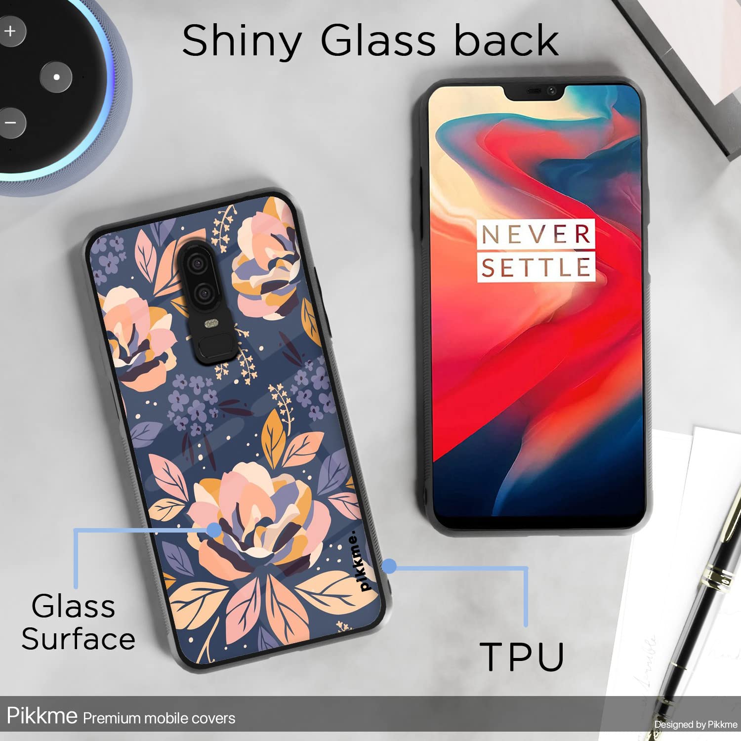 OnePlus 6 Flower back cover by Pikkme – photo 3