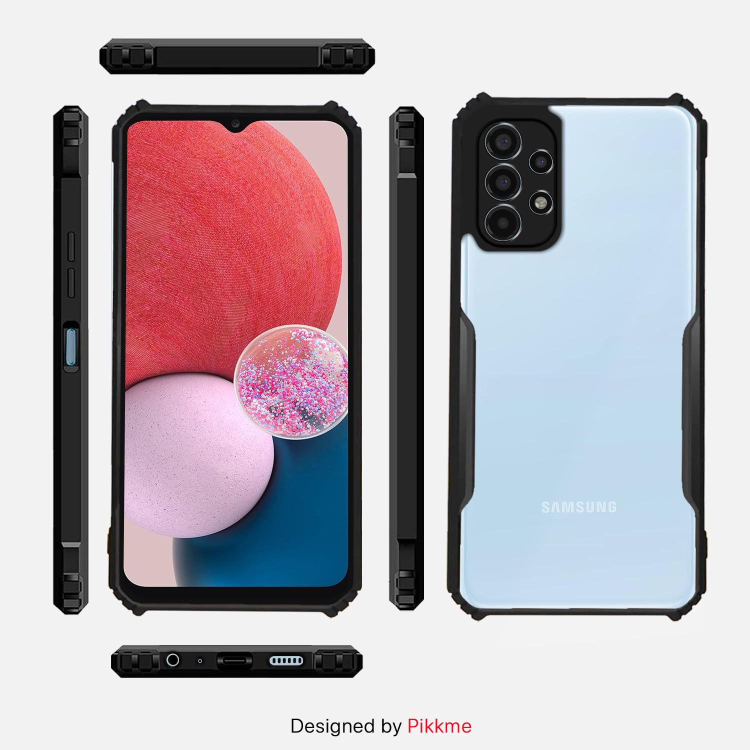 Pikkme black Hybrid back cover for Samsung A13 4G/A13 5G – photo 3
