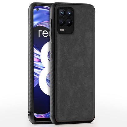 Pikkme Realme 8 4G/8 Pro Leather grey phone cover