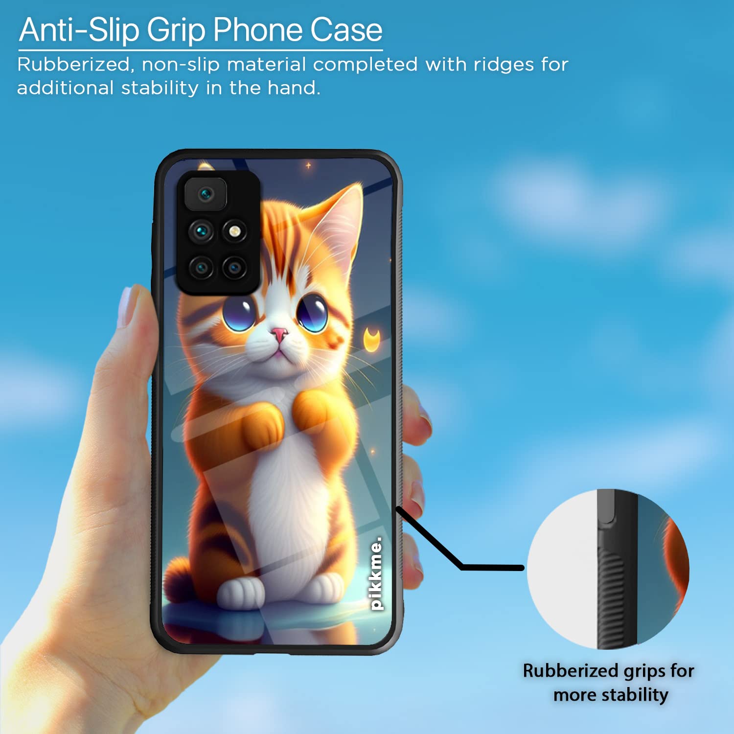 Redmi 10 Prime Cat mobile cover by Pikkme – photo 5