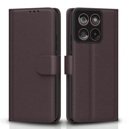 Pikkme Moto Edge 60 fusion 5G  Vintage Flip Cover  - Coffee