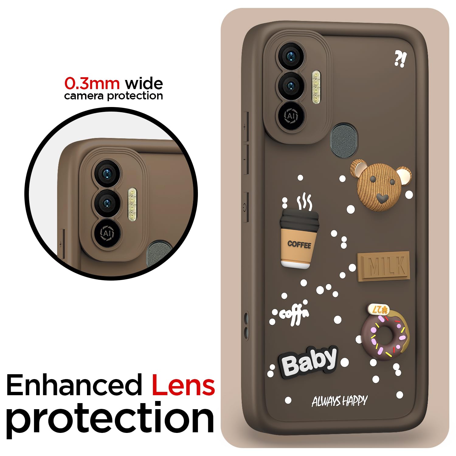 Pikkme brown back cover for Tecno Spark 7/7T/3D – photo 5