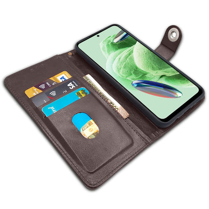 Pikkme Redmi Note 12 Pro Plus 5G Wallet button coffee flip cover – photo 3