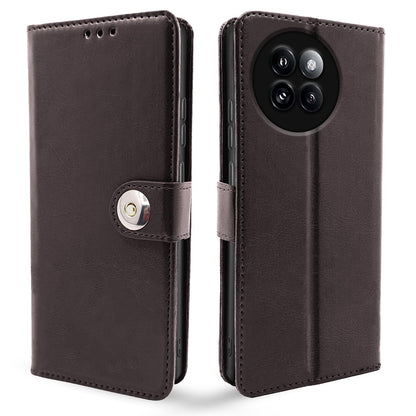 Pikkme Xiaomi Civi 4 Pro 5G, Xiaomi 14 Civi 5G Button Flip Cover (Coffee)