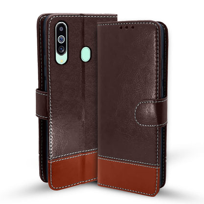 Pikkme Samsung M40 coffee & brown flip cover