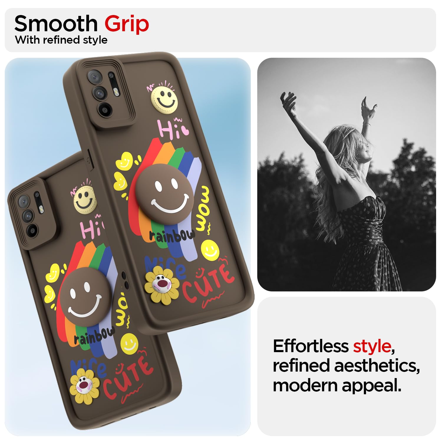 Brown Soft Silicone back cover for Oppo F19 Pro Plus 5G – Pikkme – photo 2
