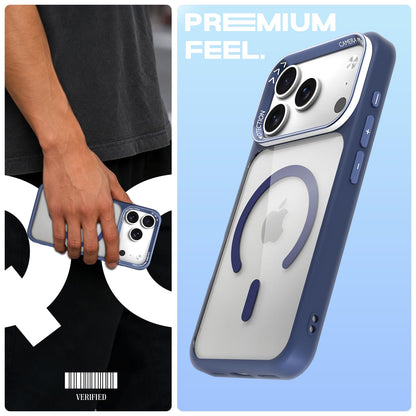 Blue mag-safe MagSafe back cover for iPhone 17 Pro – Pikkme – photo 2