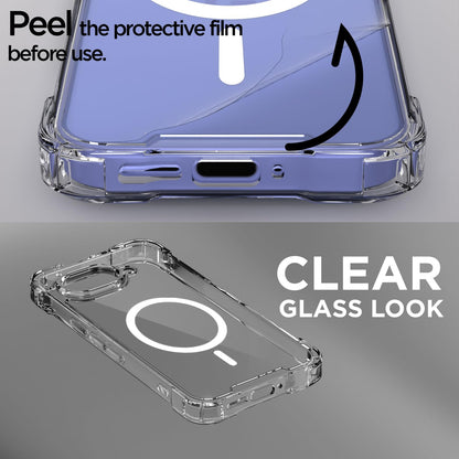 Pikkme transparent mag-safe MagSafe mobile back cover for Google Pixel 9A 5G – photo 3