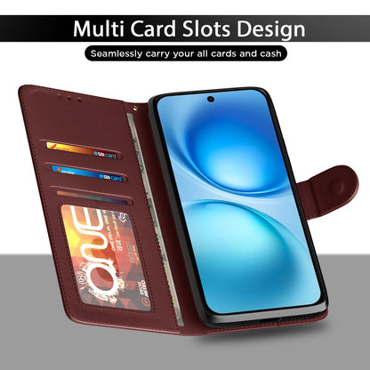 Brown Wallet flip case for Vivo V60/T4 Pro 5G – Pikkme – photo 5