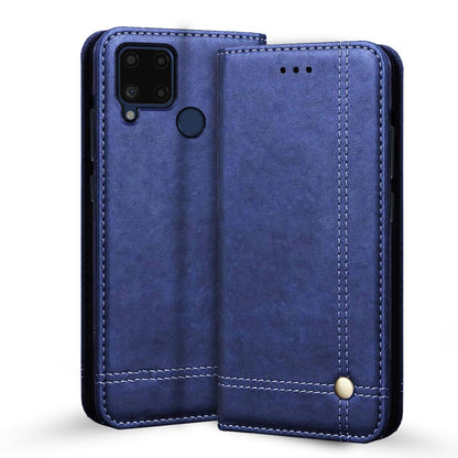 Pikkme blue Wallet flip case for Realme C12