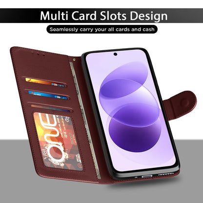 Brown Wallet mobile flip cover for Redmi Note 17 5G – Pikkme – photo 5