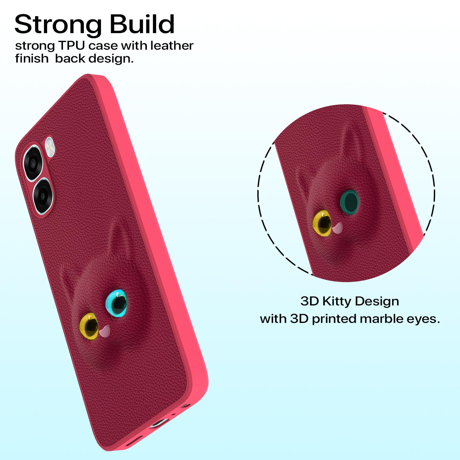 Pikkme Oppo A6X 5G Kitty pink phone cover – photo 2