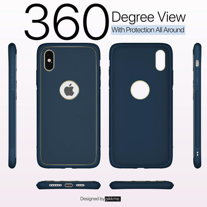 iPhone XS Max mobile back cover in blue by Pikkme – photo 3