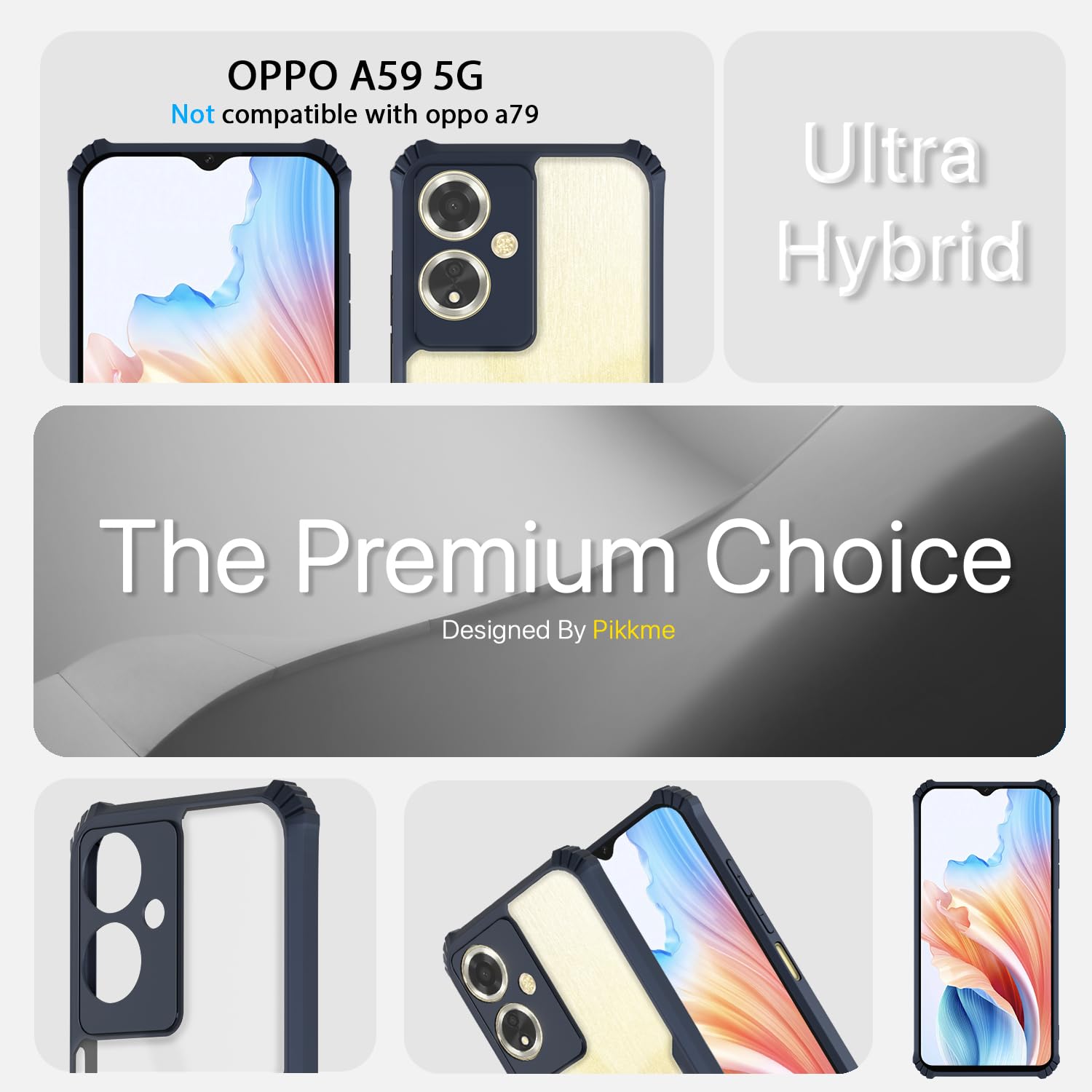 Blue mobile back cover for Oppo A59 5G – Pikkme – photo 3