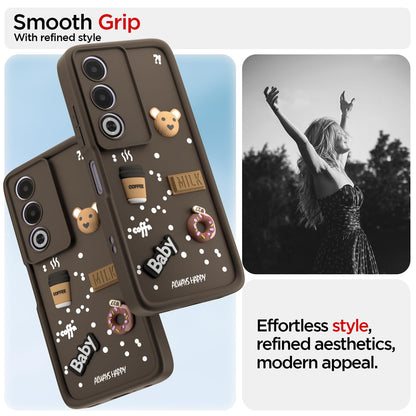 Pikkme brown Silicone mobile cover for Oppo A3 Pro 5G – photo 2