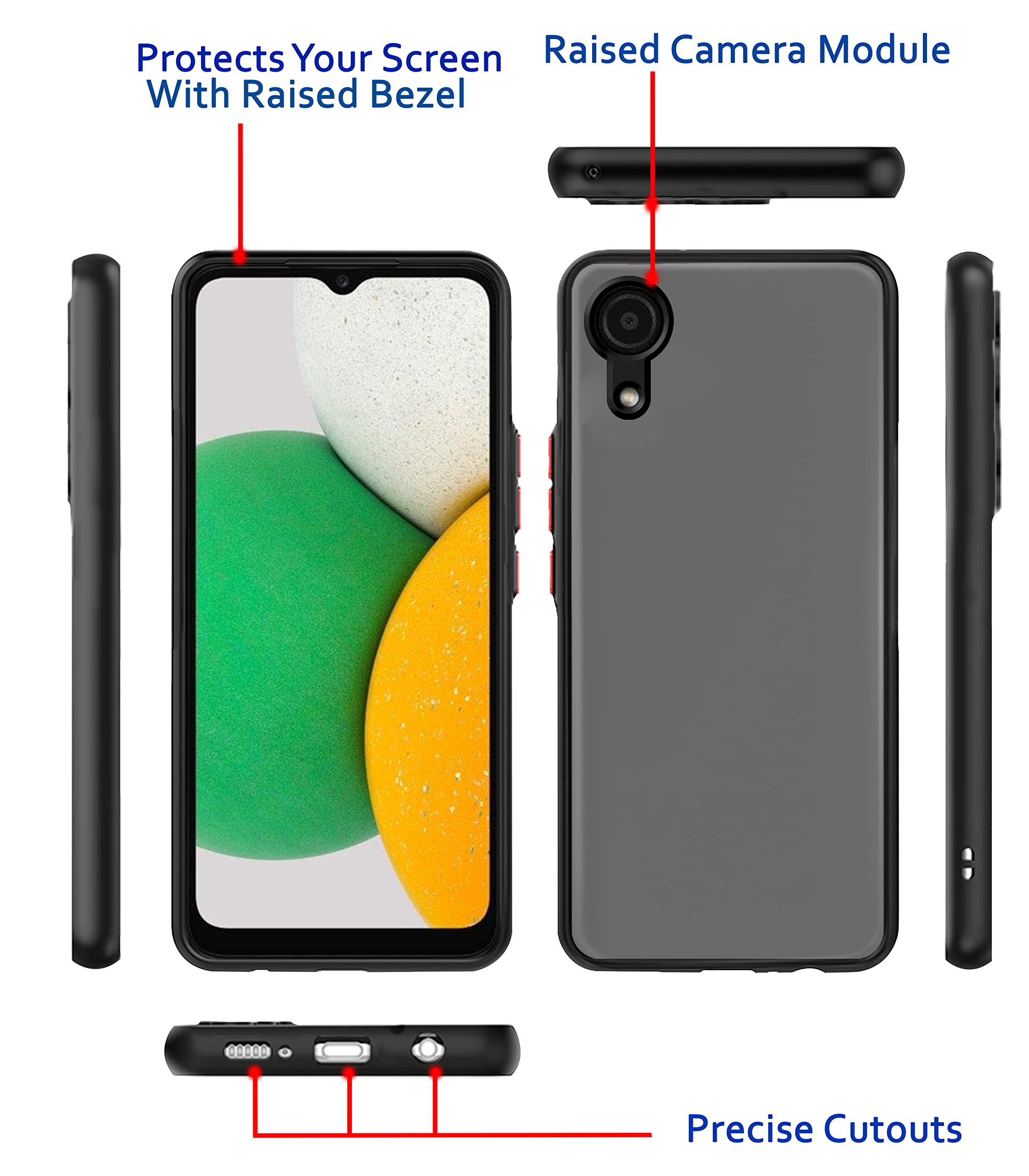 Pikkme Samsung A03 Core black mobile back cover – photo 3