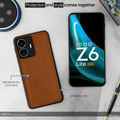 iQOO Z6 Lite 5G mobile back cover in camel by Pikkme – photo 4
