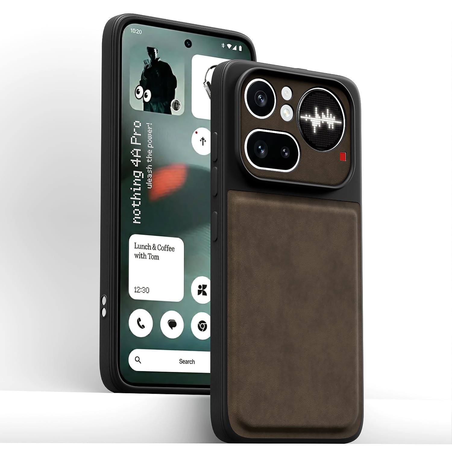 Nothing Phone 4a Pro 5G Leather mobile cover in coffee by Pikkme – photo 2