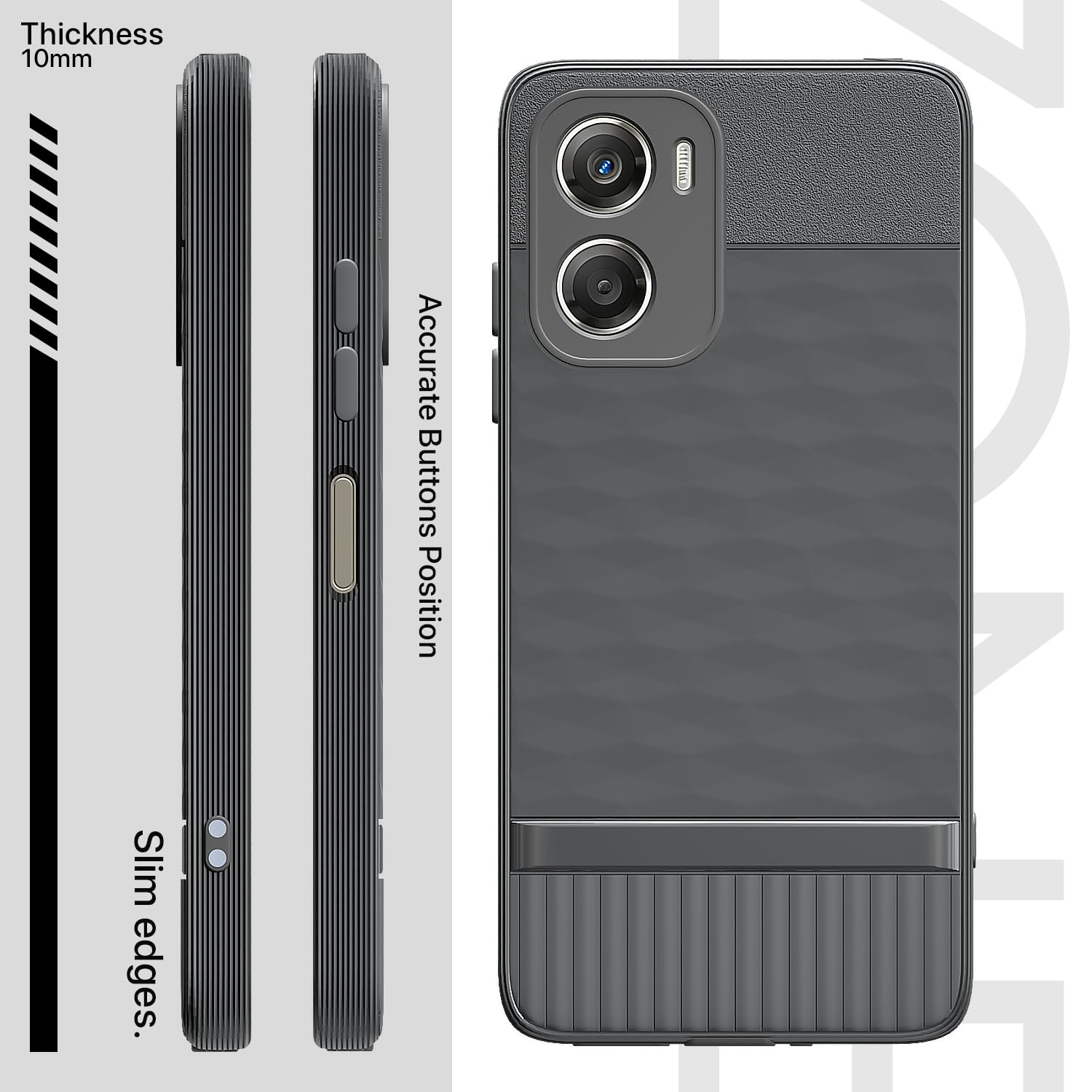 Pikkme grey mobile back cover for Moto G06 Power – photo 3