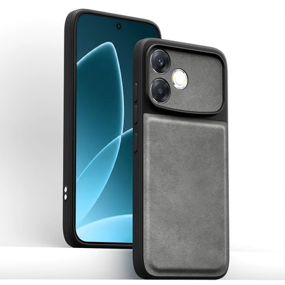 Pikkme Oppo F33 Pro 5G Leather grey phone cover – photo 2