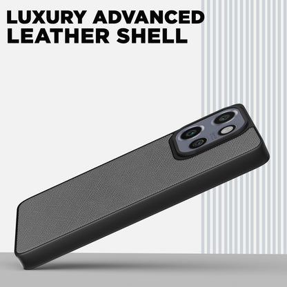 Moto Edge 50 Neo 5G Leatherback back cover in grey by Pikkme – photo 2
