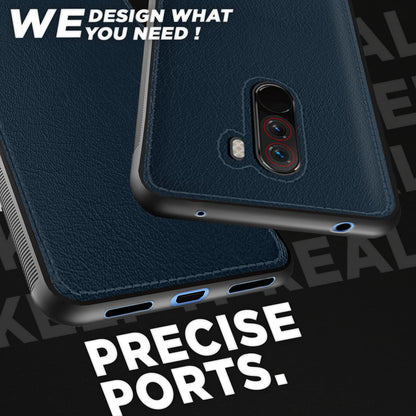 Blue Leather phone cover for Poco F1 – Pikkme – photo 3