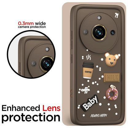 Pikkme Realme 11 Pro/11 Pro Plus 5G/Narzo 60 Pro 5G Silicone brown mobile cover – photo 5