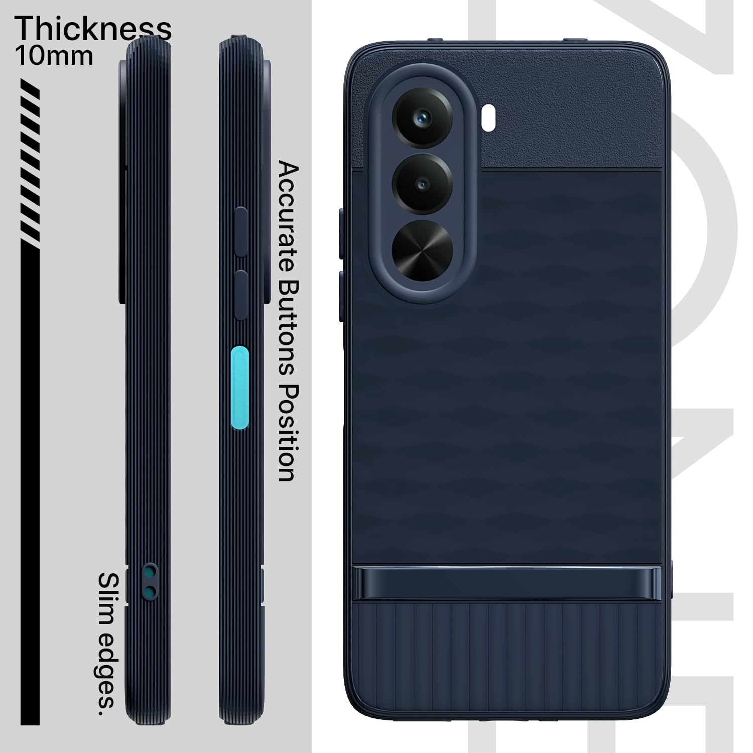 Blue Silicone back cover for Realme P4x 5G – Pikkme – photo 3