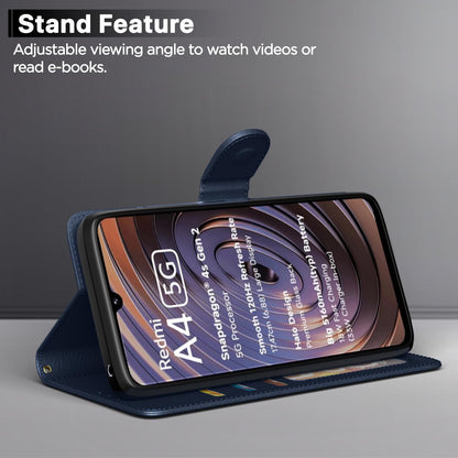 Pikkme blue wallet flip cover for Redmi A4/14C/Poco C75 5G – photo 3