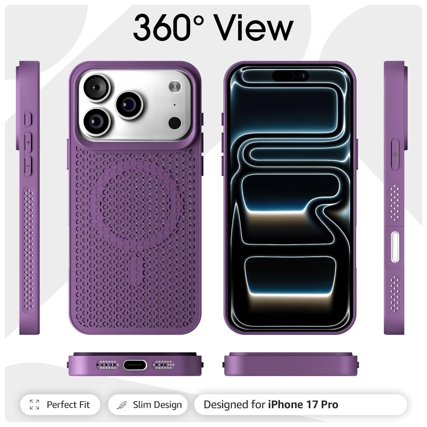 Pikkme purple mobile cover for iPhone 17 Pro – photo 3