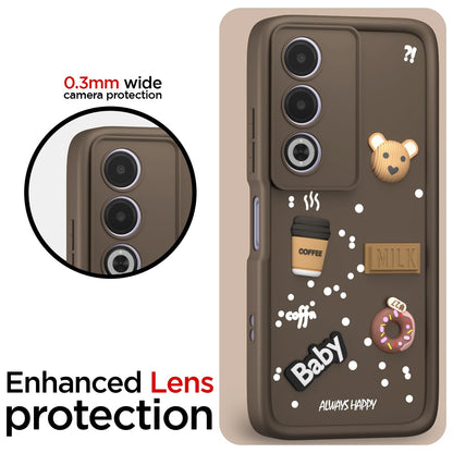 Pikkme Oppo A3 Pro 5G Silicone brown phone cover – photo 5