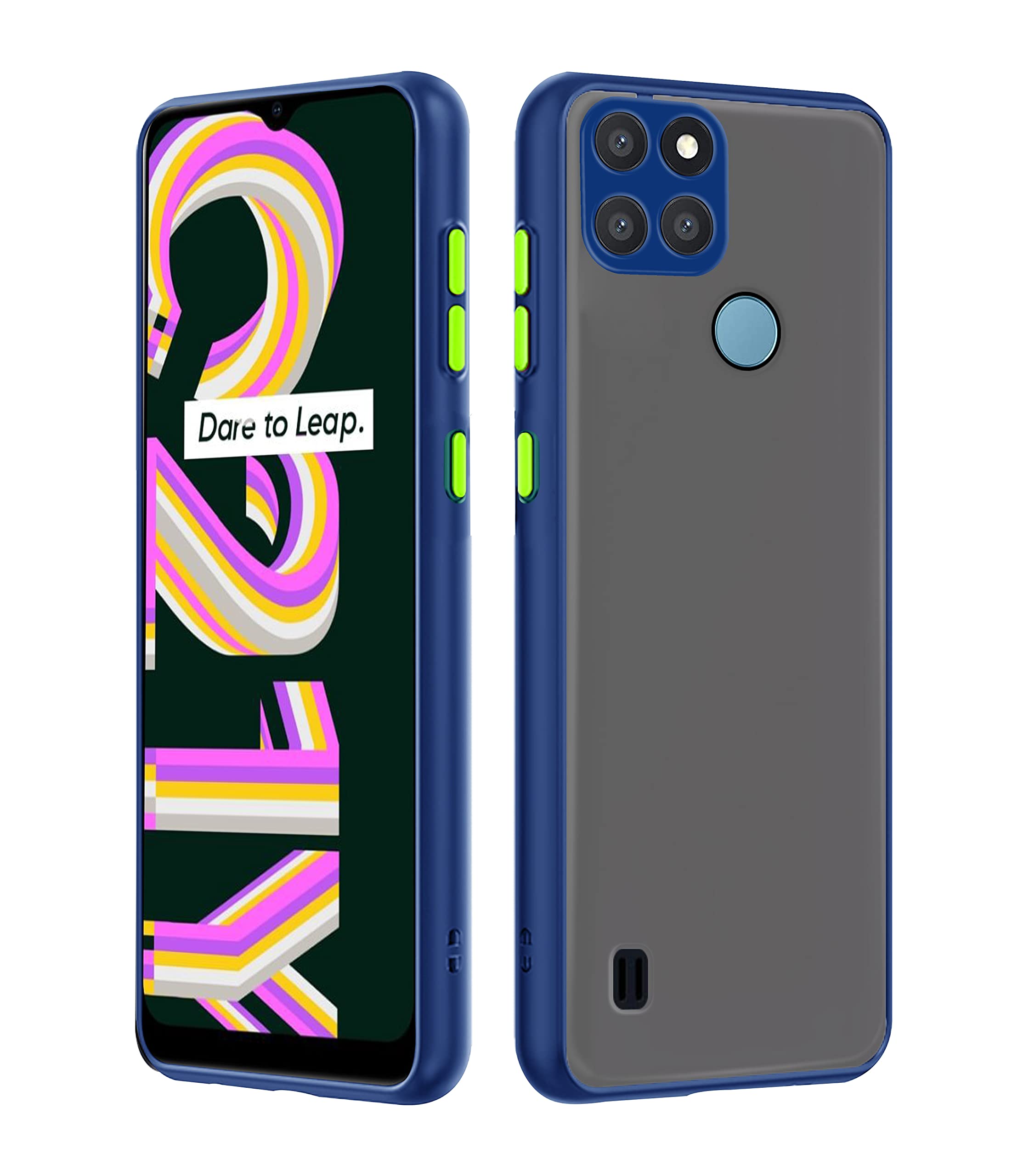 Realme C21Y/C25Y Hybrid phone cover in blue by Pikkme