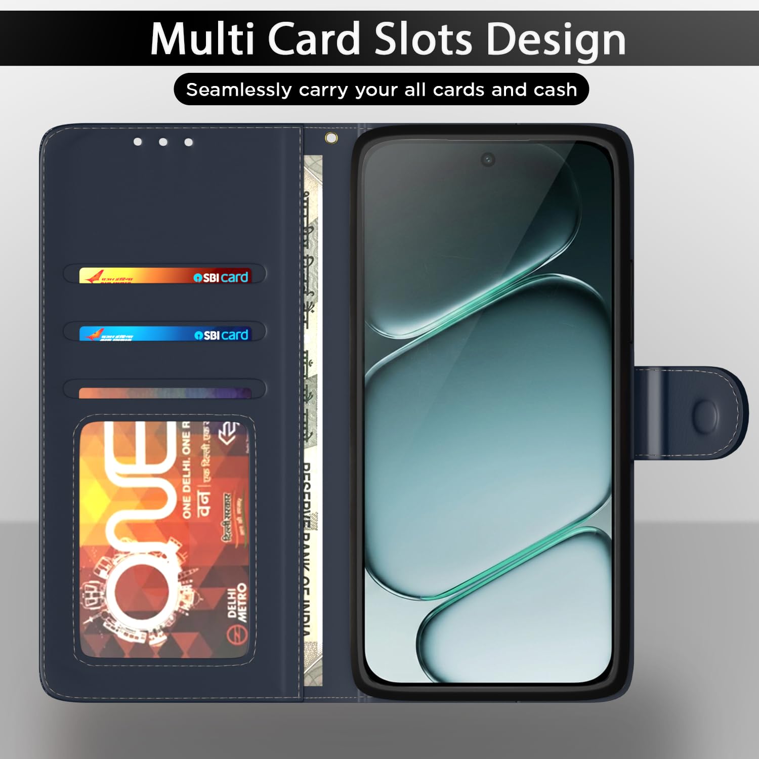 Blue flip case for OnePlus Nord CE 6 5G – Pikkme – photo 5