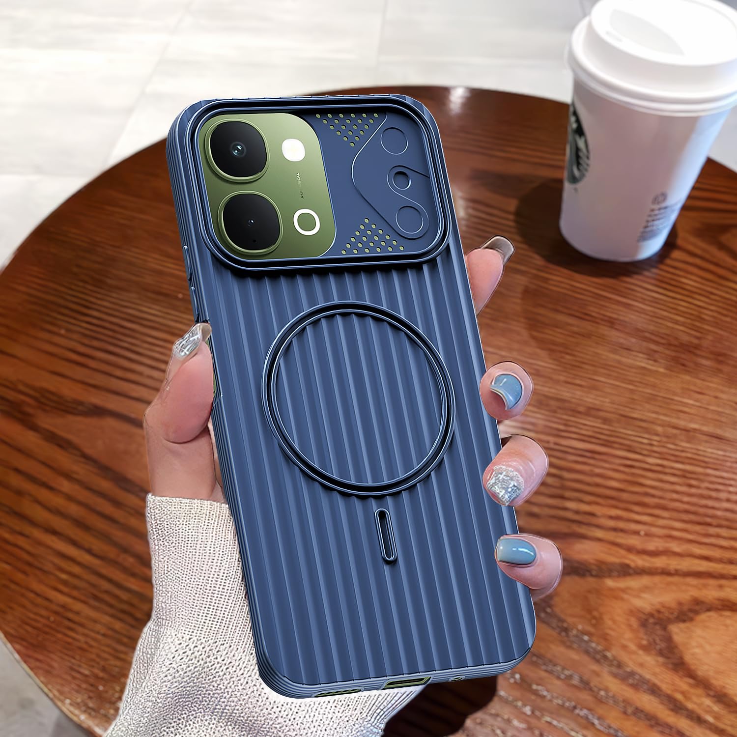 Pikkme Vivo T5x/Y51 Pro/iQOO Z11x 5G blue phone cover – photo 7