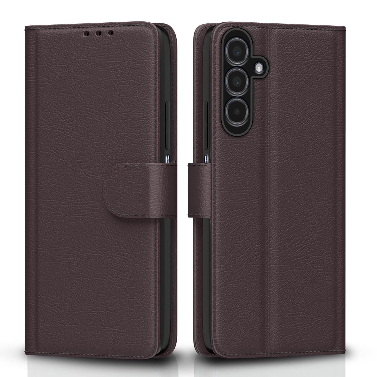 Samsung A35 5G mobile flip cover in coffee by Pikkme