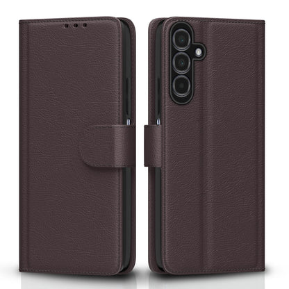 Samsung A35 5G mobile flip cover in coffee by Pikkme