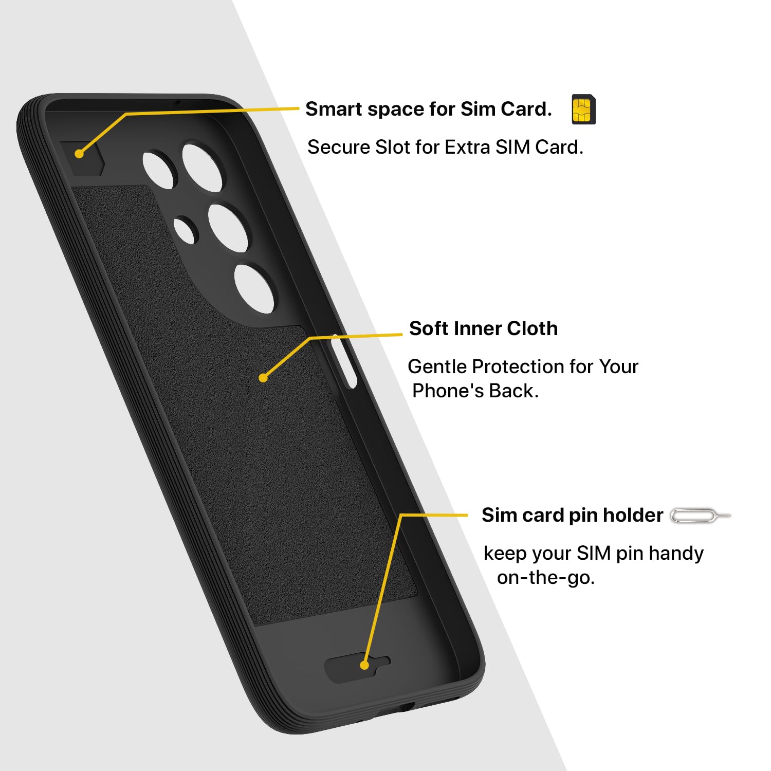 Pikkme Realme Narzo 90X/C85/15X 5G Silicone black mobile cover – photo 6